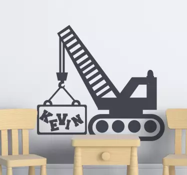 Naljepnica za djecu s imenom žirafe - TenStickers