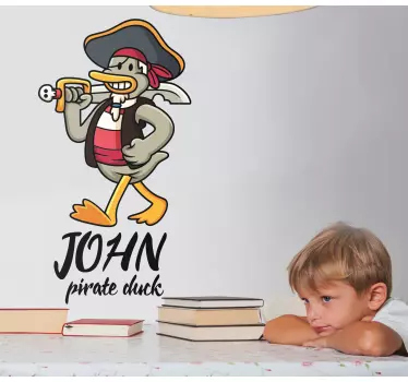 Naljepnica za djecu s likom piratske patke - TenStickers