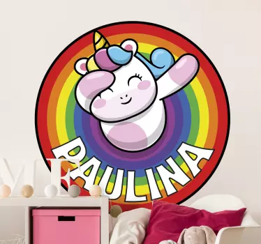 Naljepnica za djecu s maštovitim dizajnom jednoroga - TenStickers