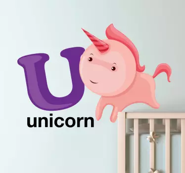 Naljepnica za djecu s maštovitom jednorog temom - TenStickers