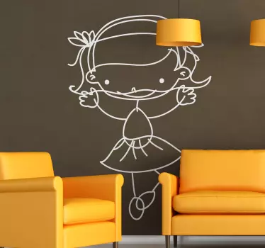 Naljepnica za djecu s maštovitom mladom figurom - TenStickers