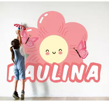 Naljepnica za djecu s motivom slatkih cvjetova - TenStickers