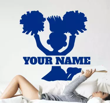 Naljepnica za djecu s prilagođenim dizajnom navijačice - TenStickers