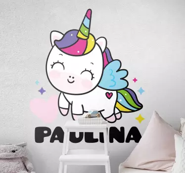 Naljepnica za djecu s šarmantnom jednorog figuricom - TenStickers