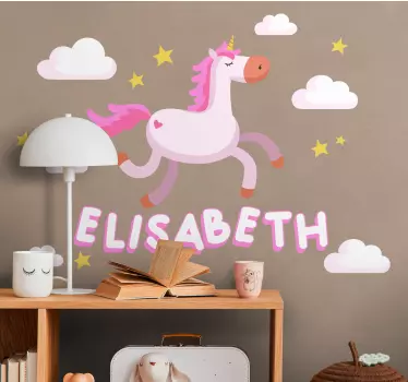 Naljepnica za djecu s simpatičnom jednorog animacijom - TenStickers