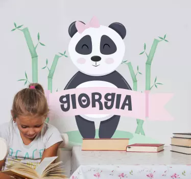 Naljepnica za djecu s simpatičnom pandom - TenStickers