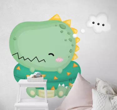 Naljepnica za djecu s slatkim dinosaurem - TenStickers