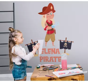 Naljepnica za djecu s temom piratskog lika - TenStickers