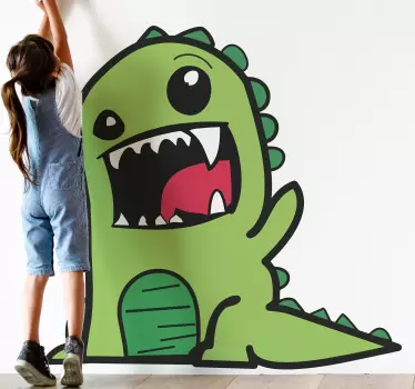 Naljepnica za djecu s veselim dinosaurem - TenStickers
