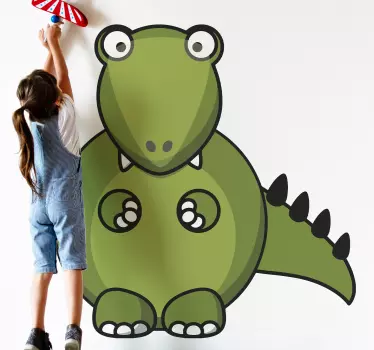 Naljepnica za djecu s veselim dinosaurom - TenStickers