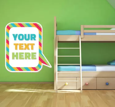 Naljepnica za djecu Šarena govorna oblačić - TenStickers