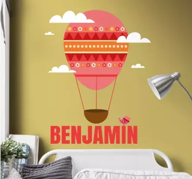 Naljepnica za djecu šareni balon na vrući zrak - TenStickers