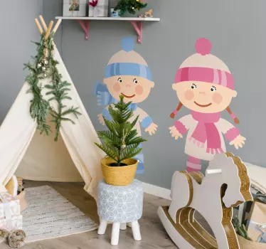 Naljepnica za djecu Šareni likovi za djecu - TenStickers