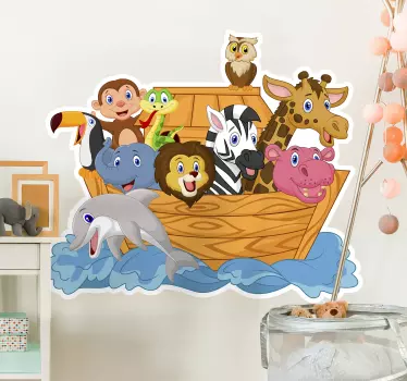 Naljepnica za djecu šareni životinjski likovi - TenStickers