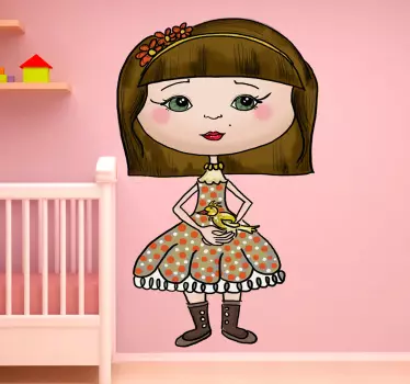 Naljepnica za djecu Šarmantna djevojčica - TenStickers