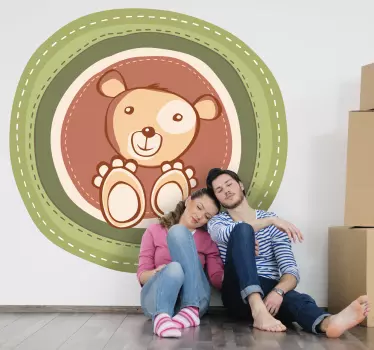 Naljepnica za djecu slatka ilustracija medvjeda - TenStickers