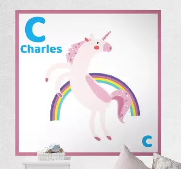 Naljepnica za djecu slatka jednorog fantazija - TenStickers