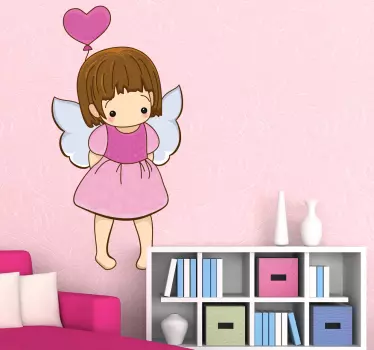 Naljepnica za djecu slatka vila djevojčica - TenStickers