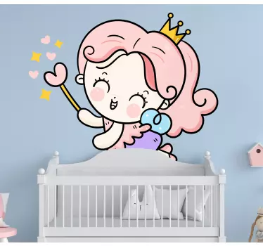 Naljepnica za djecu slatka vila figura - TenStickers
