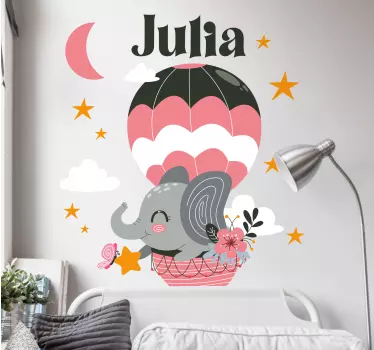 Naljepnica za djecu slatki slon balon - TenStickers