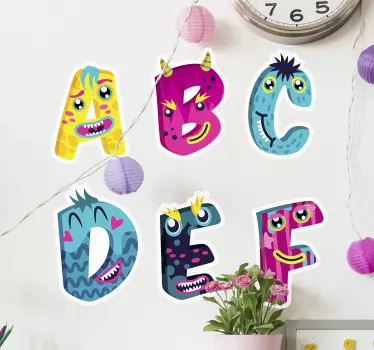 Naljepnica za djecu slovima abecede - TenStickers
