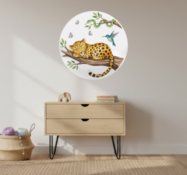 Naljepnica za djecu spavajući leopard - TenStickers
