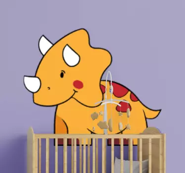 Naljepnica za djecu sretan dinosaurus dječak - TenStickers