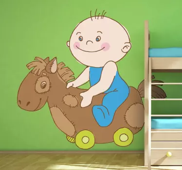 Naljepnica za djecu sretni baby rider - TenStickers