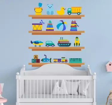 Naljepnica za bebu dekoracija za policu s igračkama - TenStickers