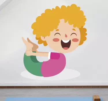 Naljepnica za djecu vesela joga za djecu - TenStickers