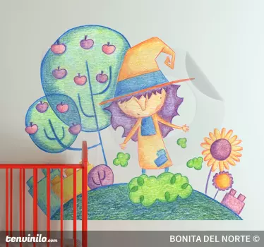 Naljepnica za djecu veseli dječji lik - TenStickers