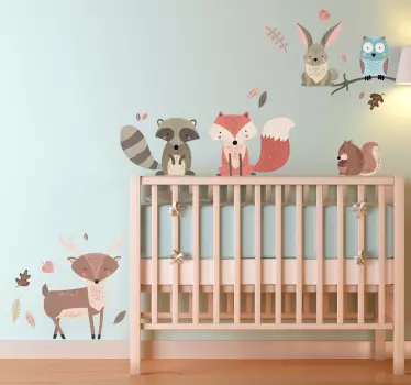 Naljepnica za djecu woodland animal - TenStickers