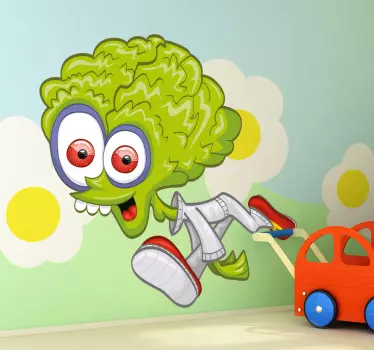 Naljepnica za djecu zeleni lik s igrom - TenStickers