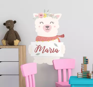 Naljepnica za djecu znak za držanje slatke životinje - TenStickers