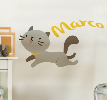 Naljepnica za mačke i imena - TenStickers