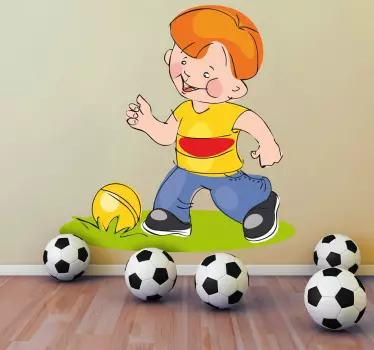 Naljepnica za mali nogometaš - TenStickers