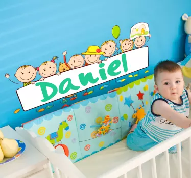 Naljepnica za osobno ime za bebe - TenStickers