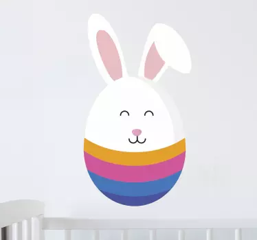 Naljepnica za pola jaja i pola uskršnjeg zeca - TenStickers