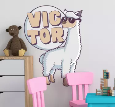 Naljepnica za prilagodbu naziva lame - TenStickers