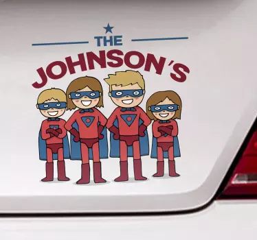 Naljepnica za super obiteljski auto - TenStickers