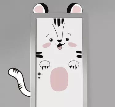 Naljepnica za tigar za naljepnicu od stakla na vratima - TenStickers