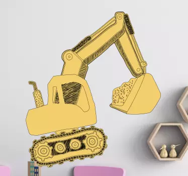 Naljepnica za vreće i gradilište dječja spavaća soba - TenStickers