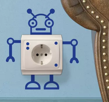 Naljepnica za zabavne robotske utičnice - TenStickers