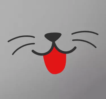 Naljepnica za zid mačjih usta - TenStickers