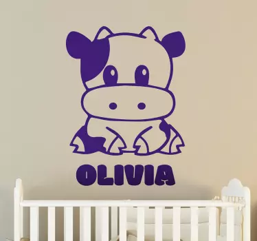 Naljepnica za zid male kravlje bebe - TenStickers