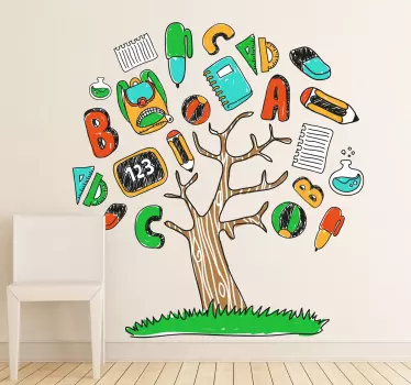 Naljepnica za zid zidova za obrazovanje - TenStickers