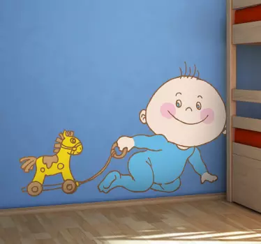 Naljepnica za zidne igračke za bebe i konje - TenStickers