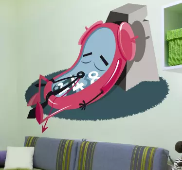 Naljepnica zaigrani spavaći sat - TenStickers