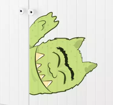 Naljepnica zelena čudovišta djeca - TenStickers
