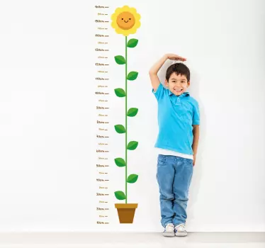 Naljepnica zid za mjerenje visine dječjeg cvijeta - TenStickers
